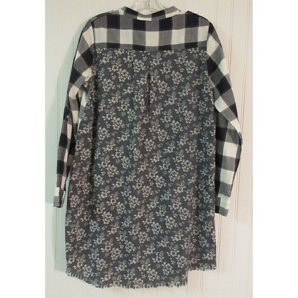 ANTHROPOLOGIE TOP BY ODDY PARTIAL BUTTON TUNIC STYLE BLOUSE SIZE SMALL - Picture 2 of 4